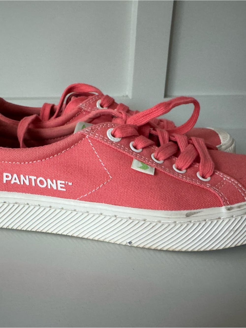 Cariuma x Pantone OCA Low Canvas Sneakers Coral Pink Women’s 8.5
